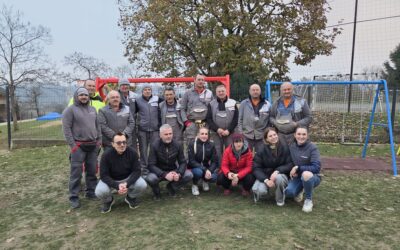 Donacija materijala i radna akcija uređenja vanjskoga prostora Vrtića u suradnji s tvrtkom KAMGRAD d.o.o.